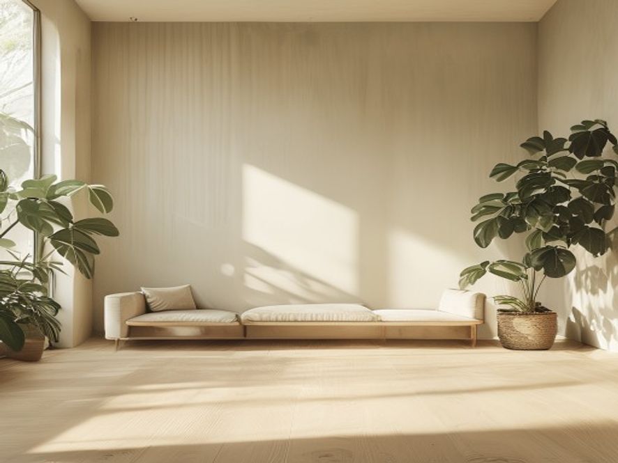 Notebook with evening routine planning, soft morning light on wooden surface